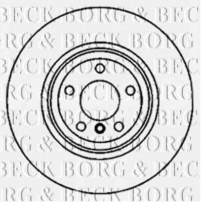 BORG & BECK bbd5825s -  Диск тормозной вентилируемый